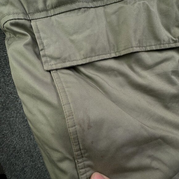 VTG Nike Silver Tag Medium Fleece Lined Down Fill Puffer Jacket Winter Zip Green - Picture 11 of 16